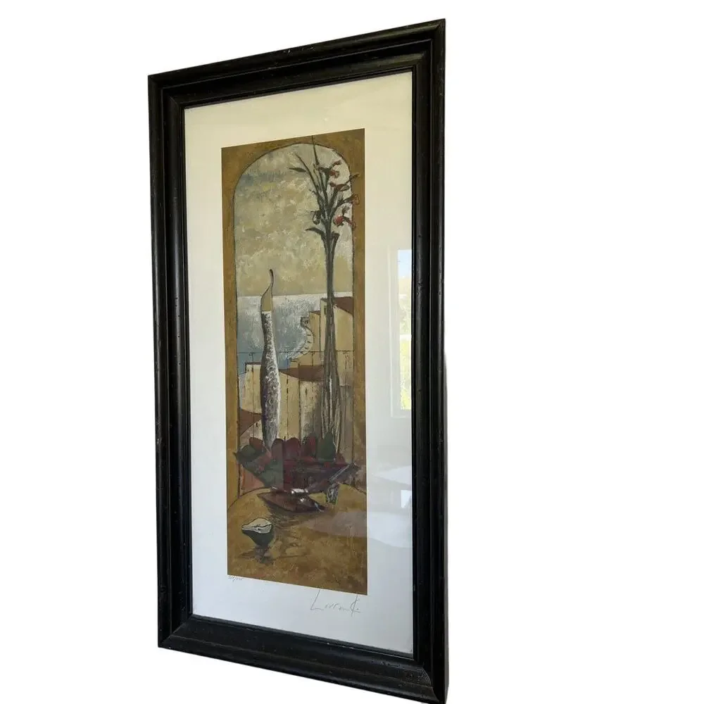 Mujer by Lourenco Framed Signed Numbered Excellent Rare Art